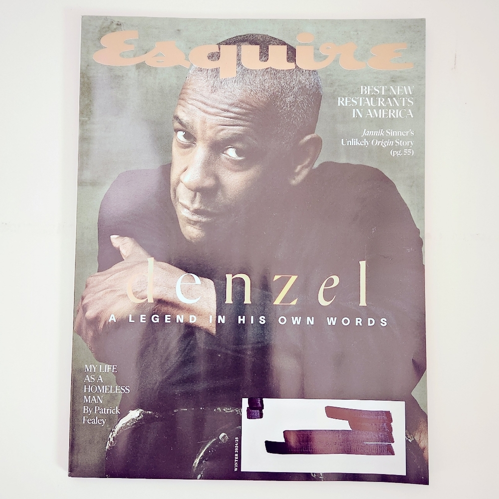 🍭7/$15 Esquire Magazine Winter 2024/2025 Denzel Washington